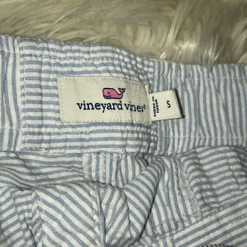 Vineyard Vines Yarn Dye Patchwork Button Tie Top - Picture 3 of 5